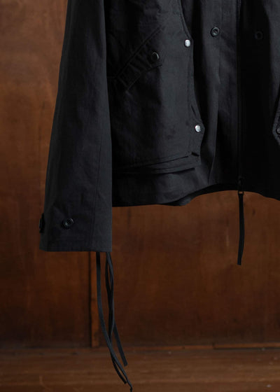 Professor.E Poncho Jacket Black 24FW-PE-JKT-06