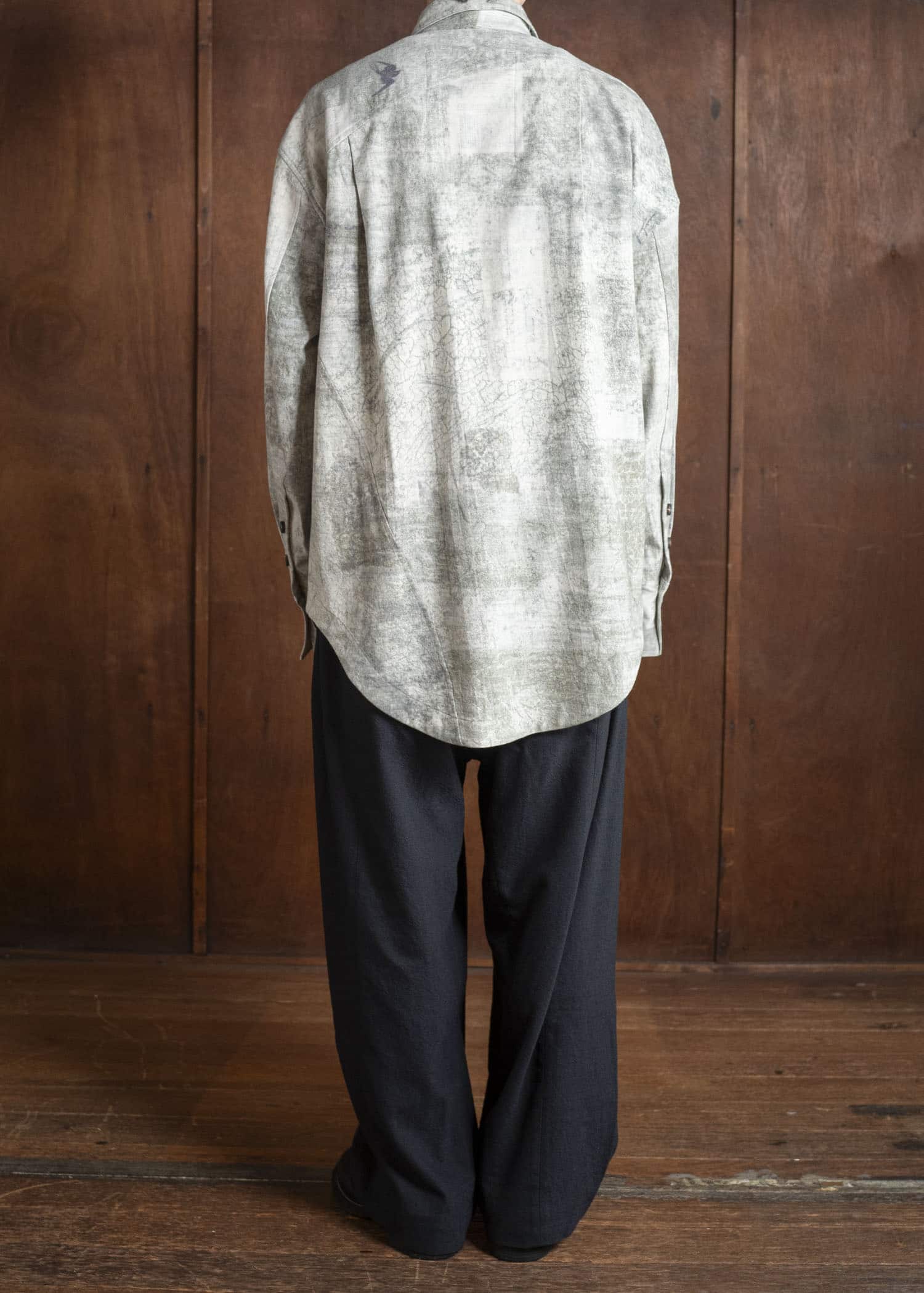 ZIGGY CHEN 0M2530735 DIGITAL PRINT WOOL SHIRT JACKET 52