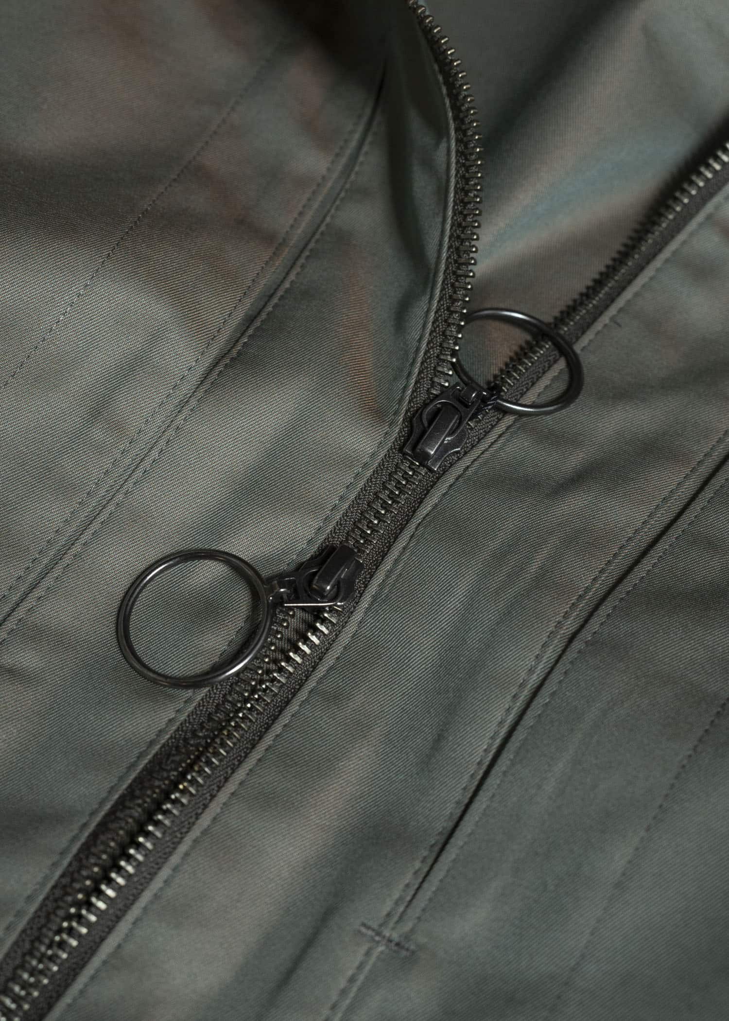 OPPOSE DUALITY OD1011COA-26SS ChambrayMod Harf Coat Beige