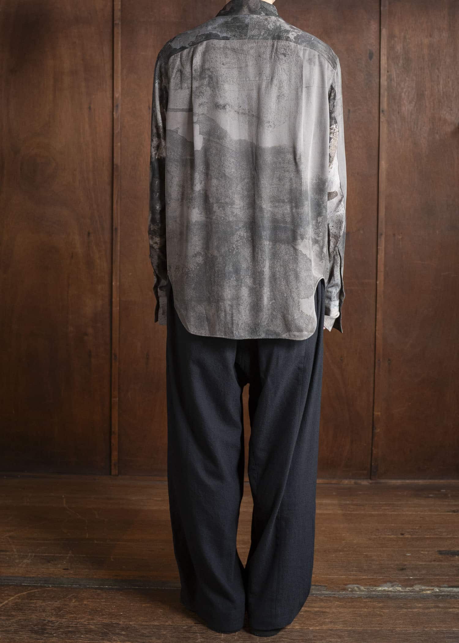 ZIGGY CHEN 0M2530714 DIGITAL PRINT WAVE-SHAPED SHIRT 3