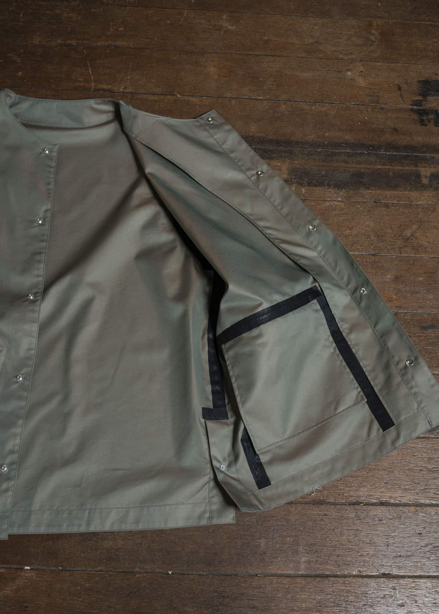 OPPOSE DUALITY OD1011COA-26SS ChambrayMod Harf Coat Beige