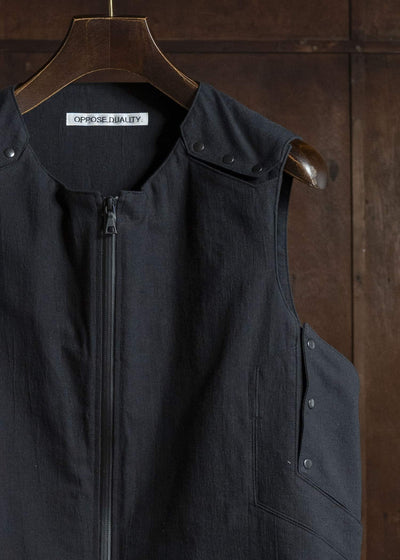 OPPOSE DUALITY OD1051VST-26SS Linen Vest Black
