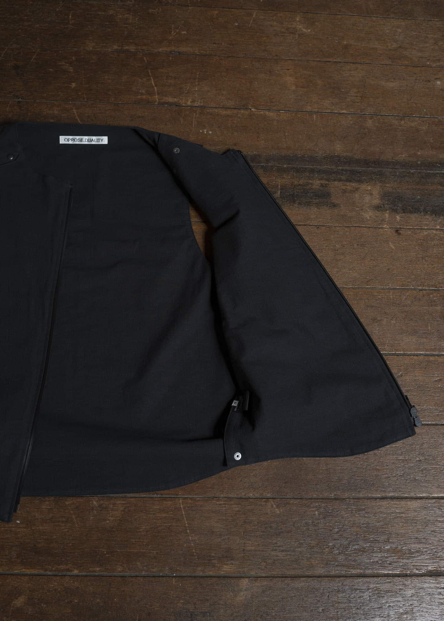 OPPOSE DUALITY OD1051VST-26SS Linen Vest Black