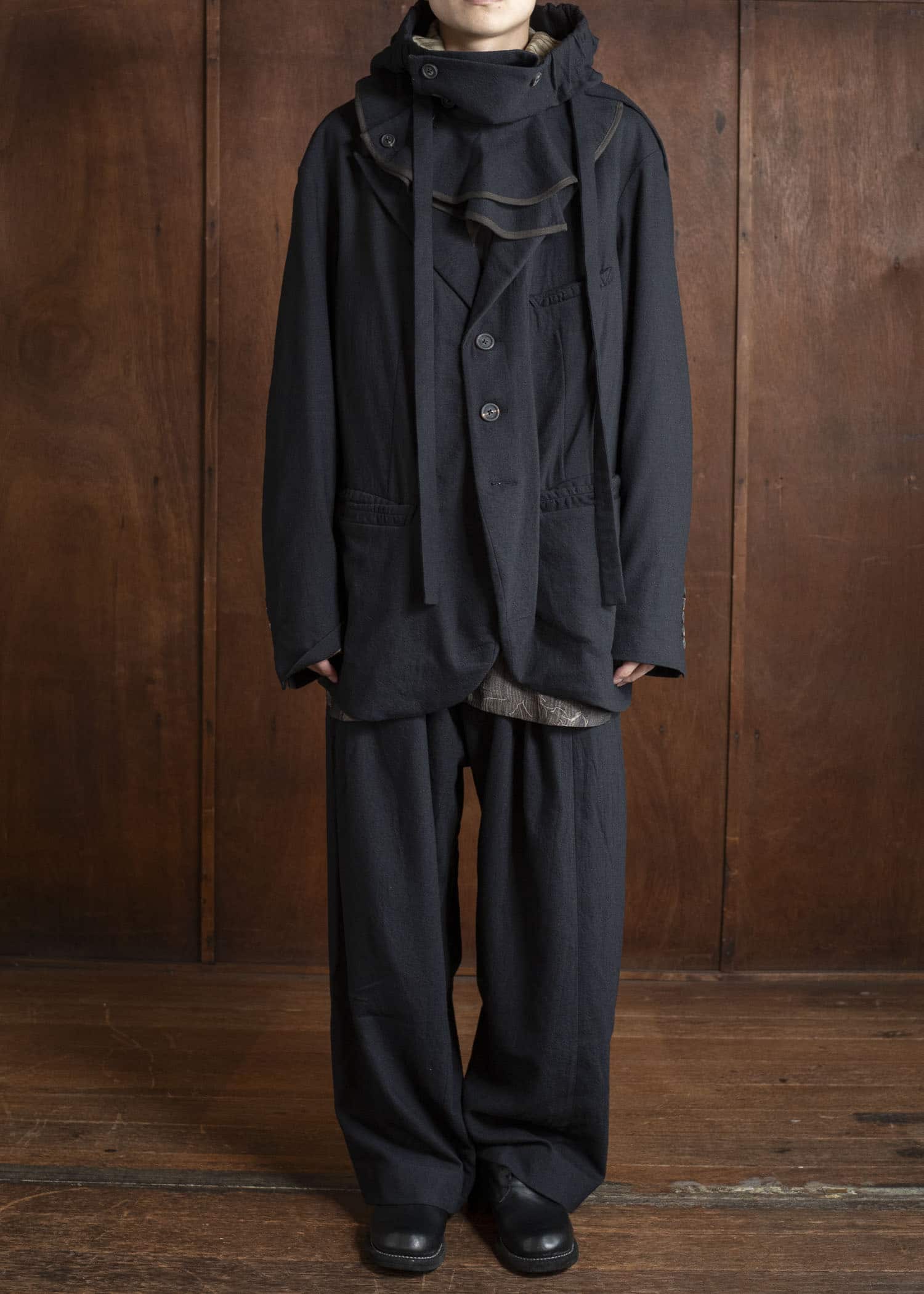 ZIGGY CHEN 0M2535618 HOODED NECKWARMER 4