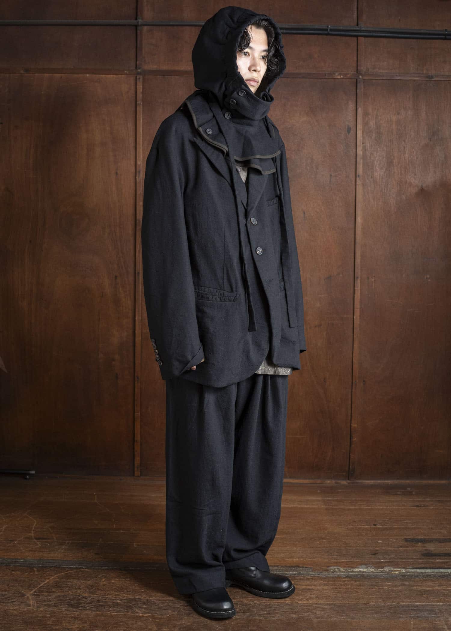 ZIGGY CHEN 0M2535618 HOODED NECKWARMER 4