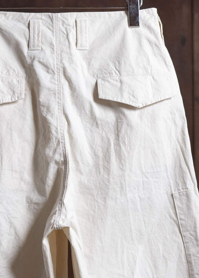amachi. Double Knee Cargo Pants - Light Weight AY00-7-5 Off White