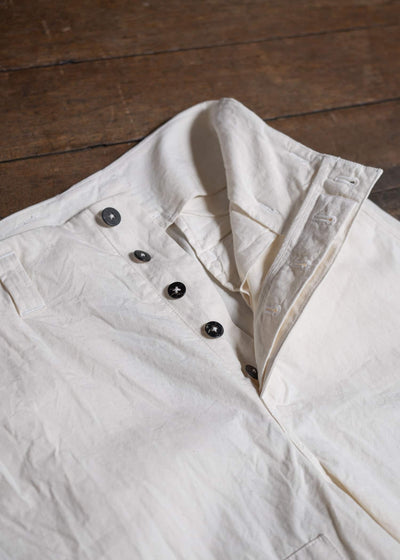 amachi. Double Knee Cargo Pants - Light Weight AY00-7-5 Off White