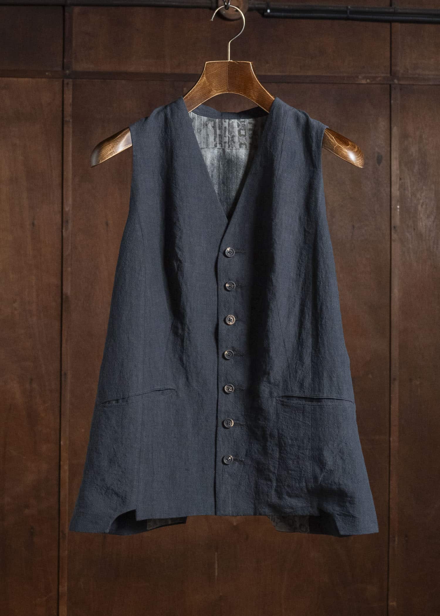 ZIGGY CHEN CLASSIC GILET DARK INDIGO 0W2620103