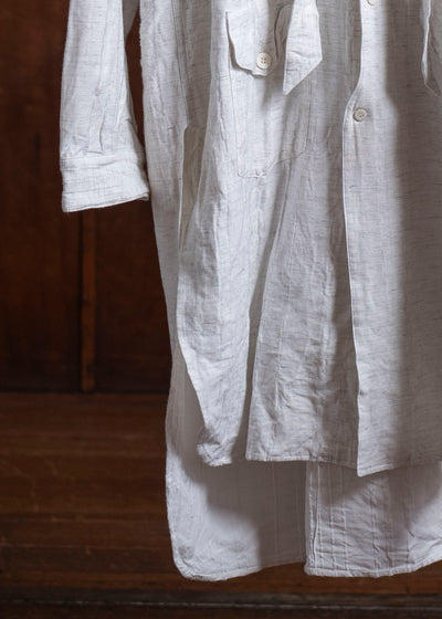 HEōS HEAW-SH004 Hunting Shirt Indigo&amp;White