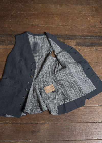 ZIGGY CHEN CLASSIC GILET DARK INDIGO 0W2620103