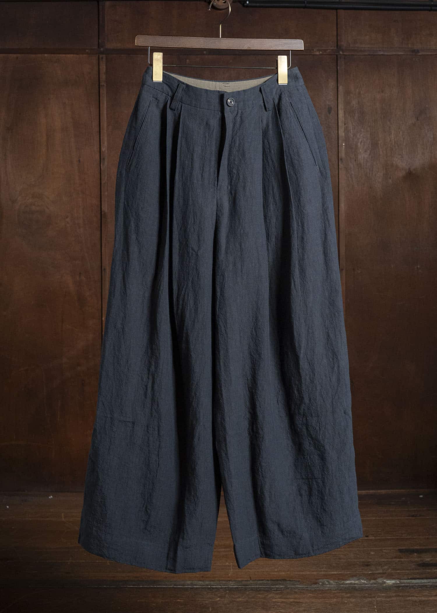ZIGGY CHEN WIDE-LEG TROUSERS DARK INDIGO 0W2620509