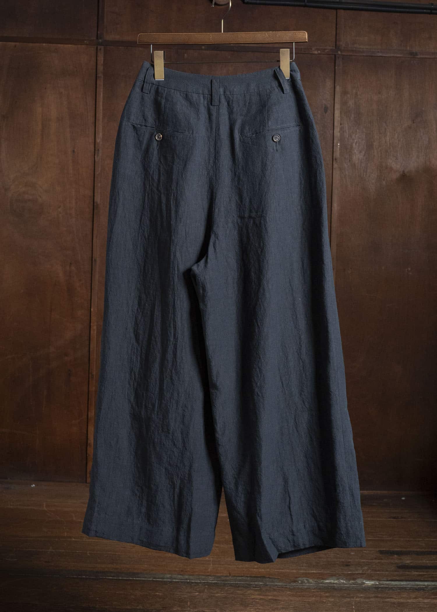 ZIGGY CHEN WIDE-LEG TROUSERS DARK INDIGO 0W2620509