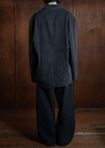 Professor.E Distressed Worker Blazer Washed Black 24FW-PE-JKT-11