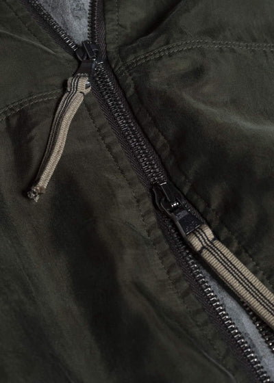 ZIGGY CHEN CROPPED FULL ZIP HOODIE 53 0M2620909