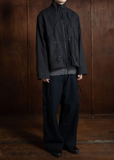 Professor.E Poncho Jacket Black 24FW-PE-JKT-06