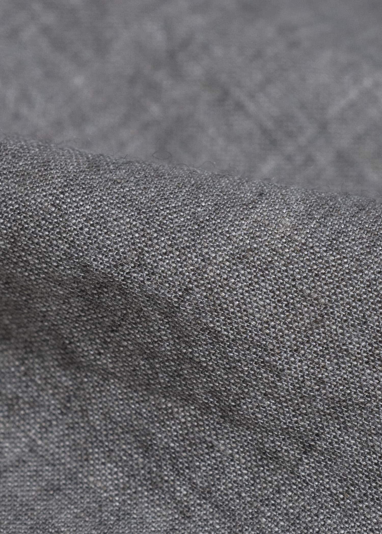 Gorsch #141ST-SSSH03-LCY Yak Mixed L/C Pullover Capri Short Sleeve Shirt Light Grey