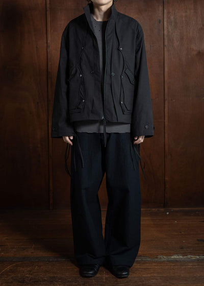 Professor.E Poncho Jacket Black 24FW-PE-JKT-06