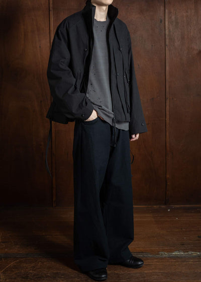 Professor.E Poncho Jacket Black 24FW-PE-JKT-06