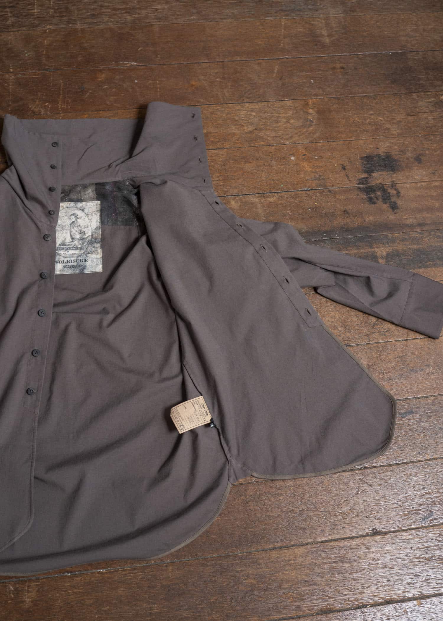 ZIGGY CHEN 0M2530734 HIGH COLLAR SHIRT 62