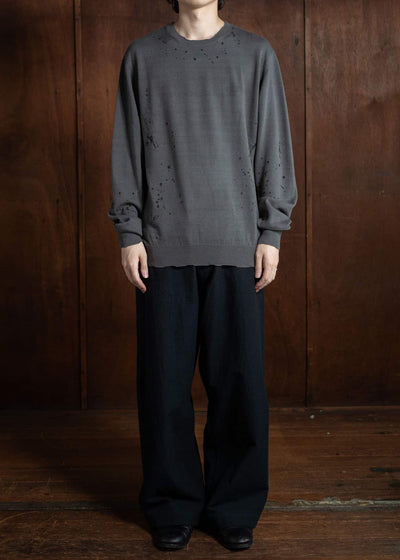 Professor.E Tainted Knit Dark Grey 24FW-PE-KT-04