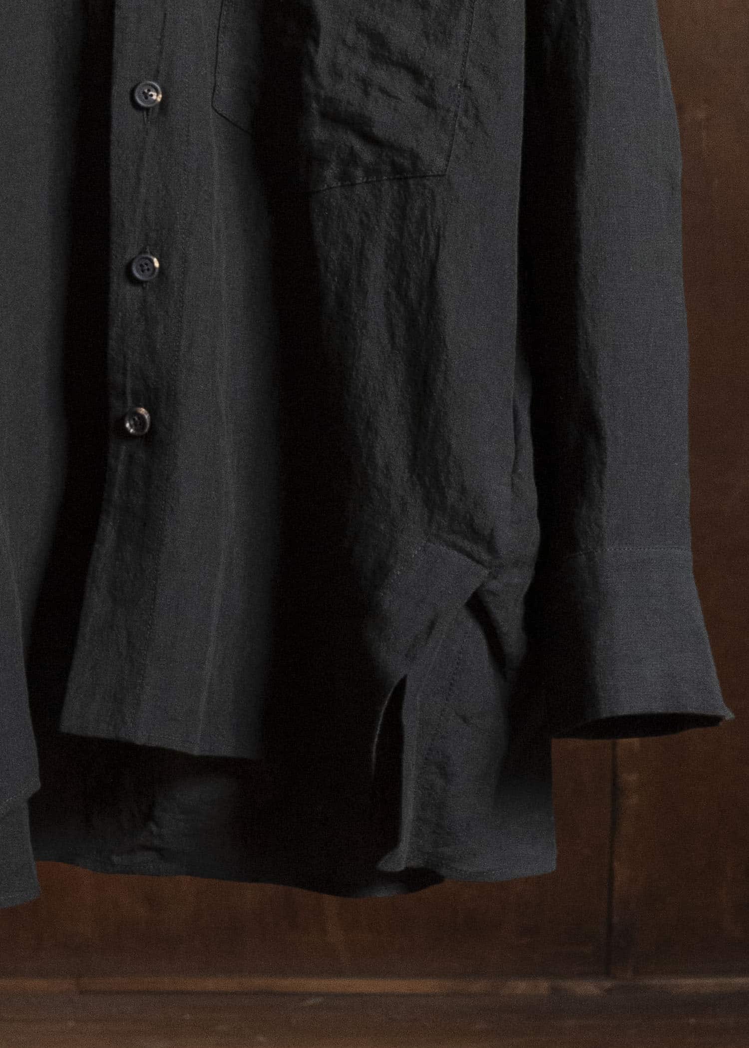 ZIGGY CHEN PUPPYTOOTH COCOON SHIRT BLACK OLIVE 0M2620709