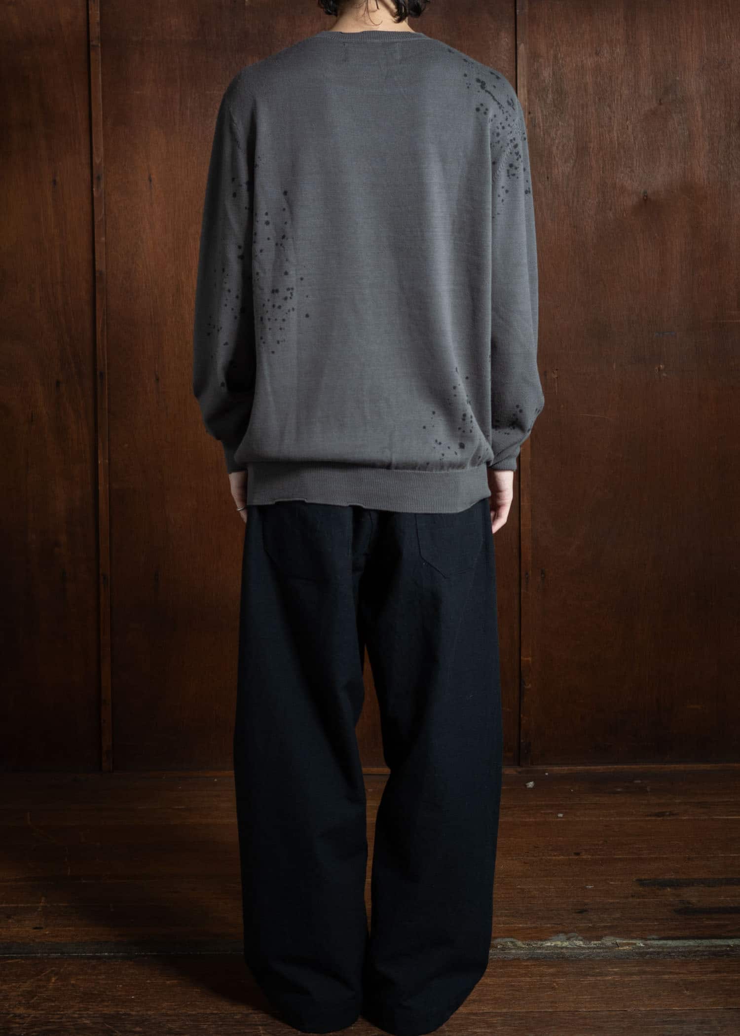 Professor.E Tainted Knit Dark Grey 24FW-PE-KT-04