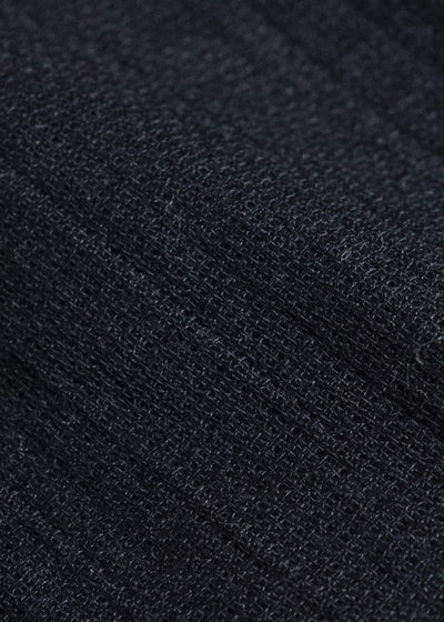 Gorsch #141ST-SH05-VIN4 Panama Cotton Stand Collar Shirt Black