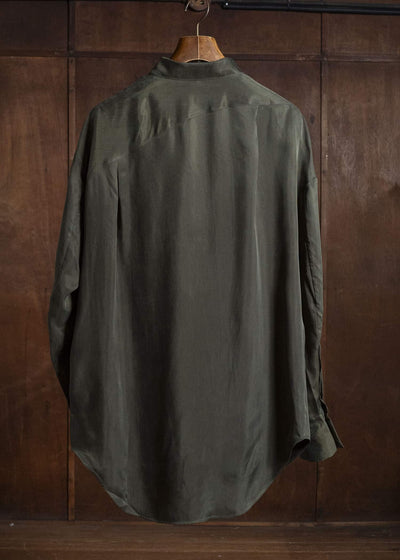 ZIGGY CHEN LARGE POCKET SHIRT KOMBU GREEN 0M2620701