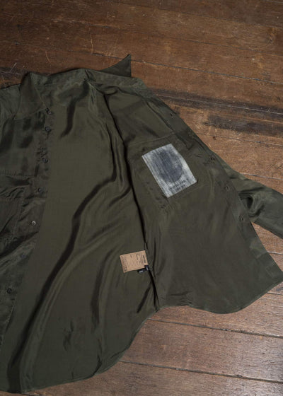 ZIGGY CHEN LARGE POCKET SHIRT KOMBU GREEN 0M2620701