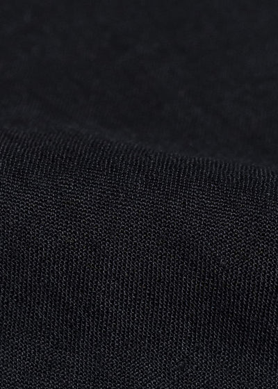 Gorsch #141ST-SSSH06-ELI Europian Linen Open Collar Raglan Short Sleeve Black