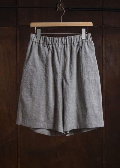 Gorsch #141ST-SLTR01-LCY Yak Mixed L/C Easy Shorts Light Grey