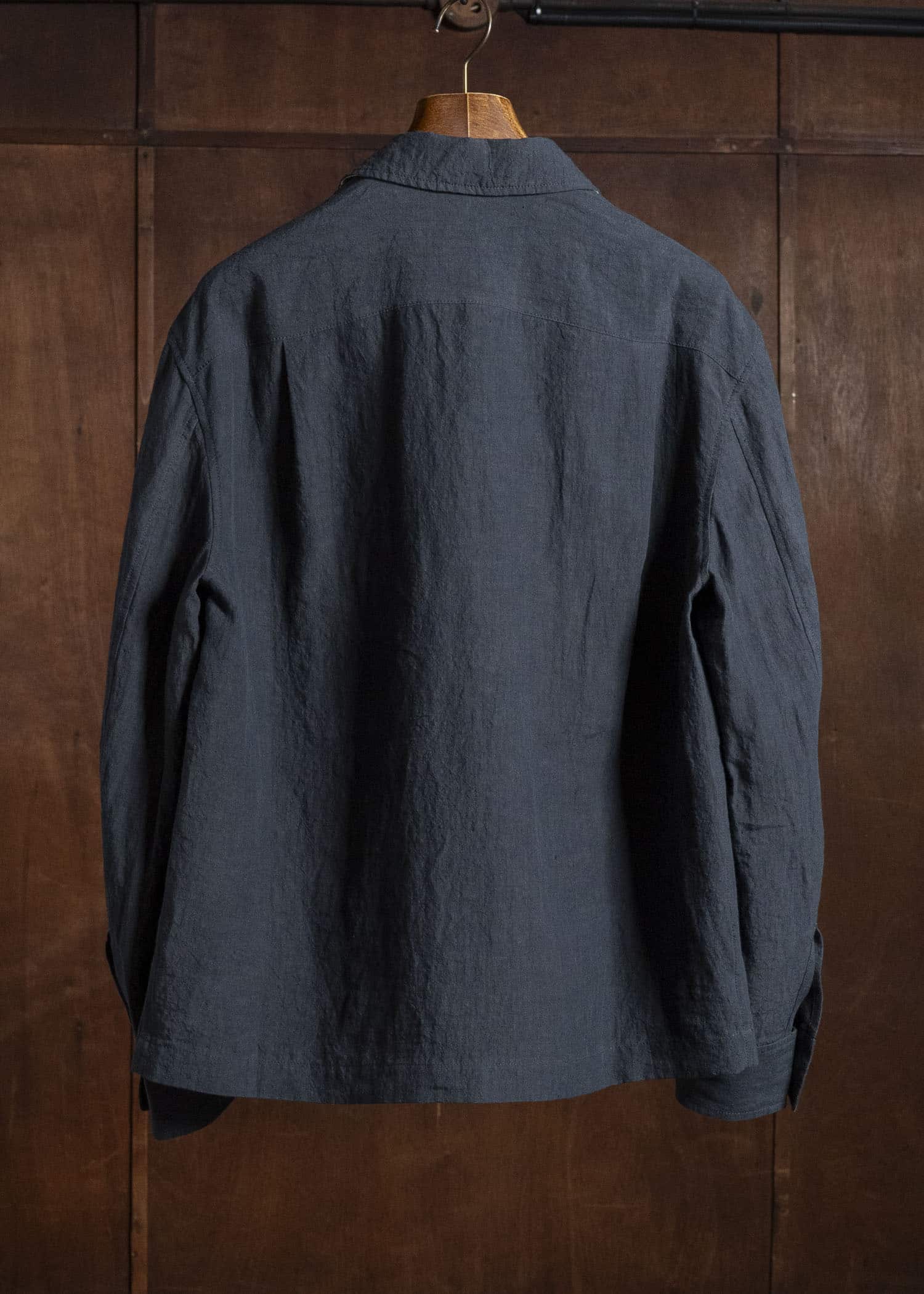 ZIGGY CHEN SPREAD COLLAR CHORE JACKET DARK INDIGO 0M2620906