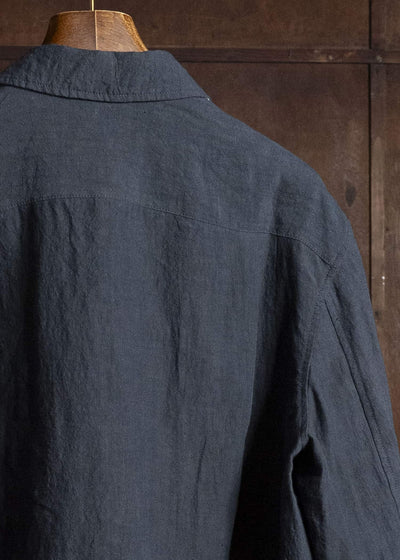ZIGGY CHEN SPREAD COLLAR CHORE JACKET DARK INDIGO 0M2620906