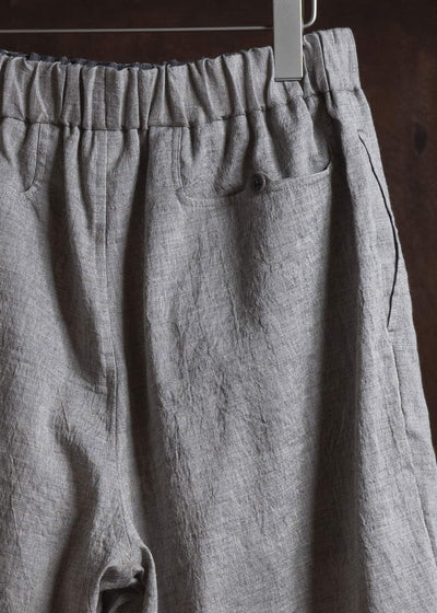 Gorsch #141ST-SLTR01-LCY Yak Mixed L/C Easy Shorts Light Grey