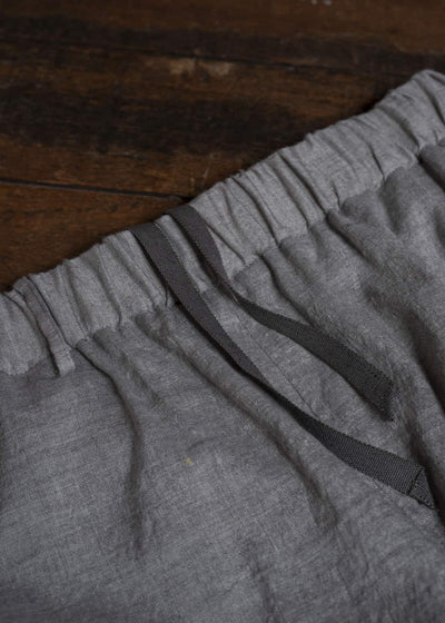 Gorsch #141ST-SLTR01-LCY Yak Mixed L/C Easy Shorts Light Grey