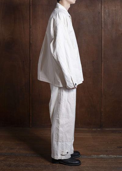 amachi. Double Knee Cargo Pants - Light Weight AY00-7-5 Off White