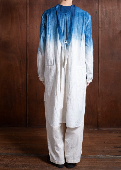 HEōS HEAW-SH004 Hunting Shirt Indigo&amp;White