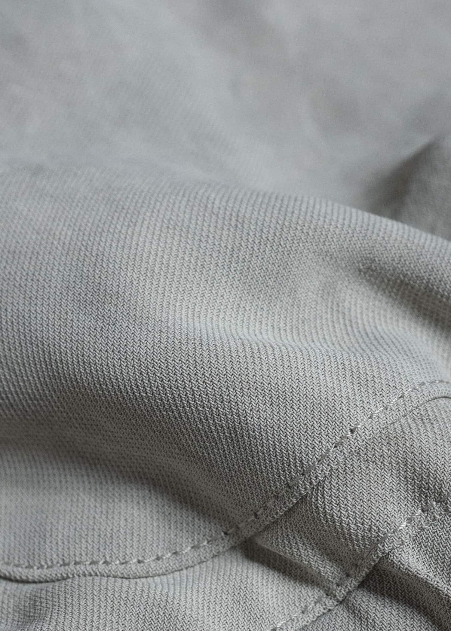 ZIGGY CHEN CROPPED AVIATOR JACKET PEARL GRAY 0M2620910