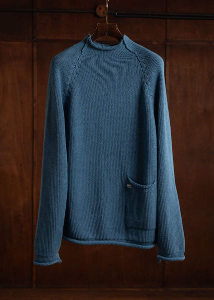 XENIA TELUNTS Fisherman Sweater Blue