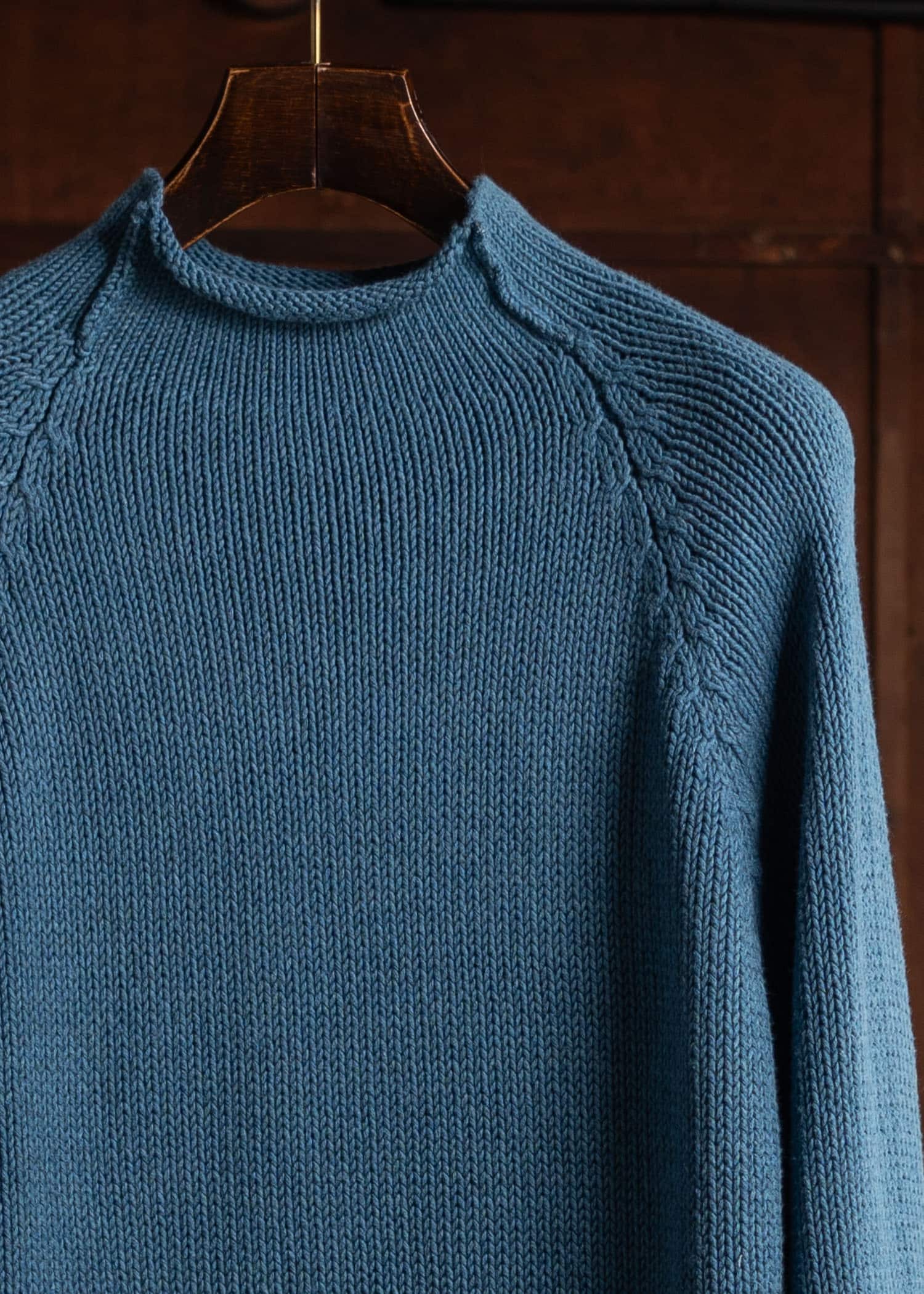 XENIA TELUNTS Fisherman Sweater Blue