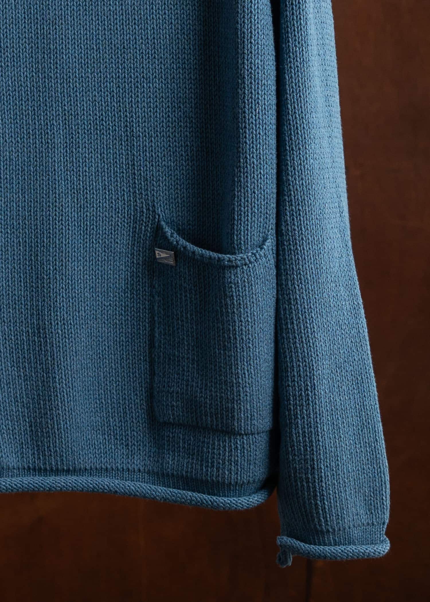 XENIA TELUNTS Fisherman Sweater Blue