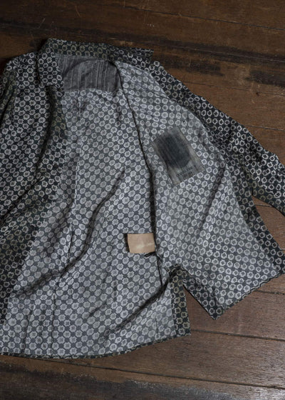 ZIGGY CHEN DIGITAL PRINT COCOON SHIRT PINE GREEN 0M2620714
