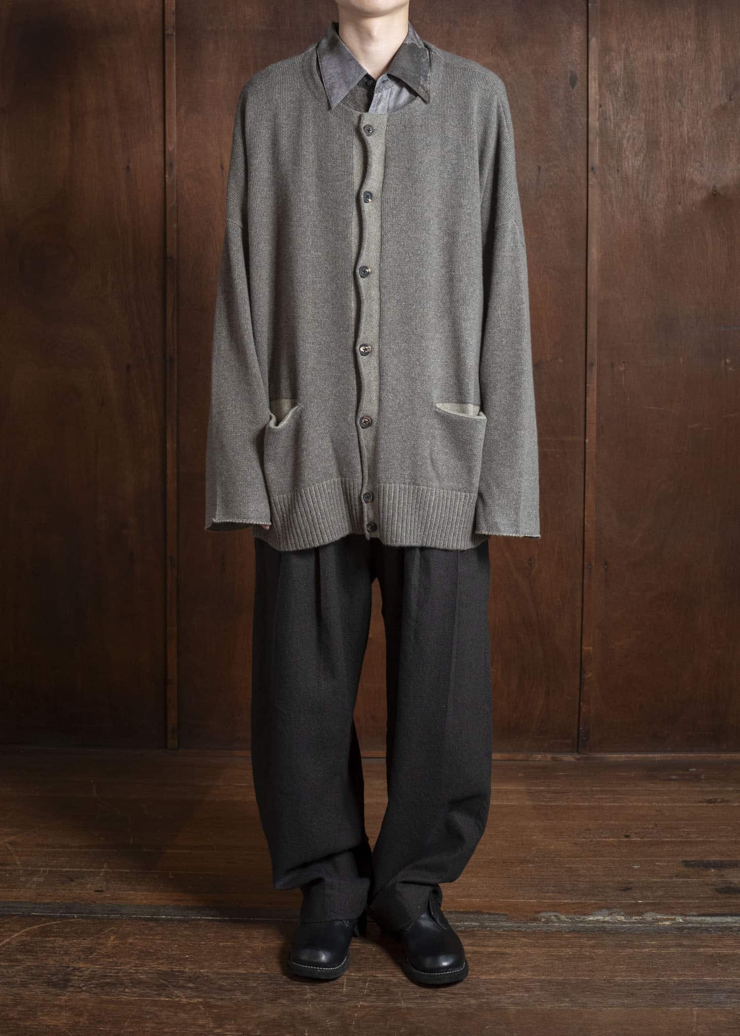 ZIGGY CHEN 0M2532503 CREW-NECK CARDIGAN 54