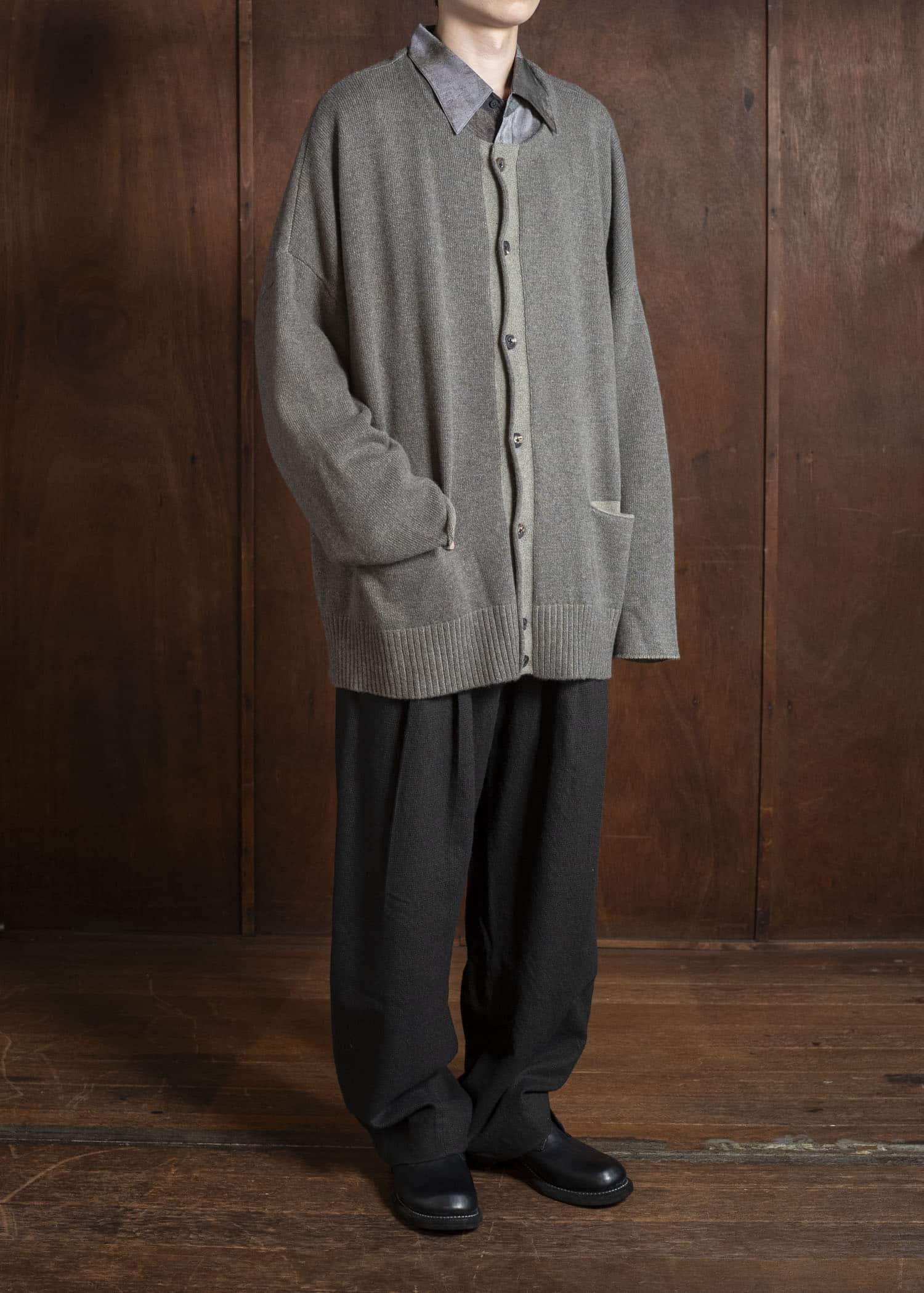 ZIGGY CHEN 0M2532503 CREW-NECK CARDIGAN 54