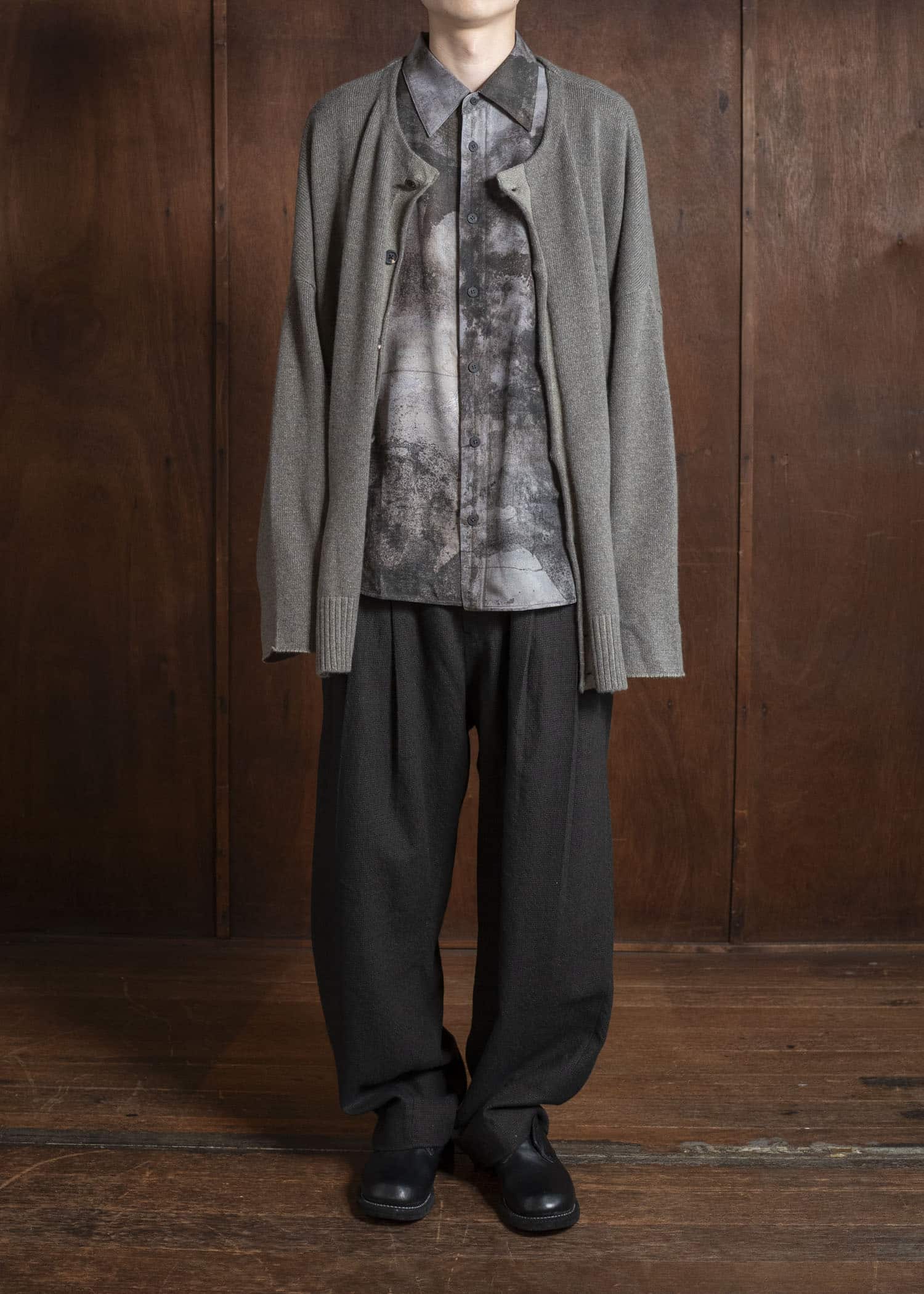 ZIGGY CHEN 0M2532503 CREW-NECK CARDIGAN 54