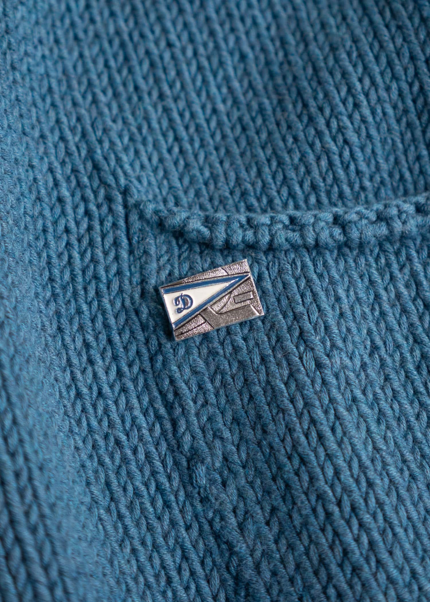 XENIA TELUNTS Fisherman Sweater Blue