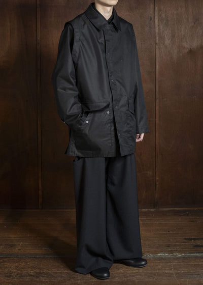 OPPOSE DUALITY OD1011COA-26SS ChambrayMod Harf Coat Black