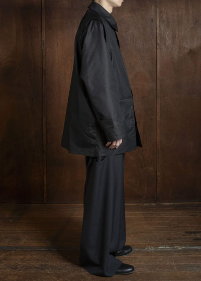 OPPOSE DUALITY OD1011COA-26SS ChambrayMod Harf Coat Black