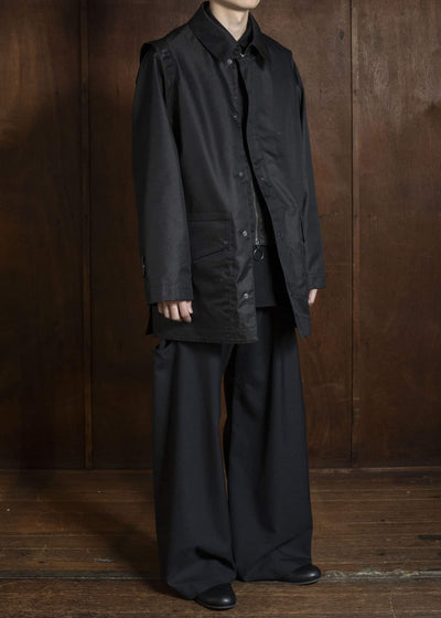 OPPOSE DUALITY OD1011COA-26SS ChambrayMod Harf Coat Black