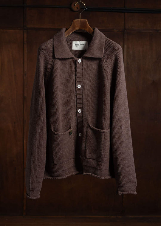 XENIA TELUNTS The Evening Cardigan Brown